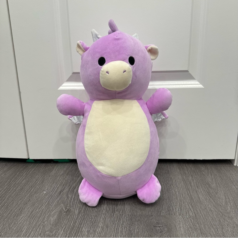 Squishmallows HugMees Dina the Purple Dragon